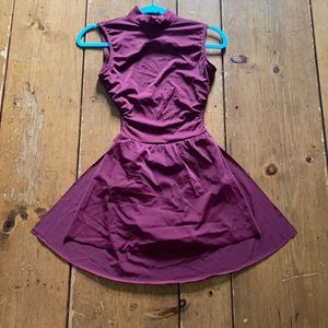 Burgundy dance costume for contemporary/modern/lyrical